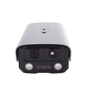 (HikFire) Cámara IP de Detección Térmica de Incendios / Detección de Llamas y Temperaturas Anormales / 4 Megapíxel (Lente Óptico) + 1 Megapíxel (Lente Térmico) / Compatible con Hik-Connect