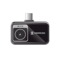 MiniE - Cámara Termográfica para Smartphone / Resolución IR 96 x 96 (9,216 píxeles) / SuperIR / Rango de -20°C a 400°C / Precisión ±2°C o ±2% / Compatible iOS y Android / Paleta Personalizable