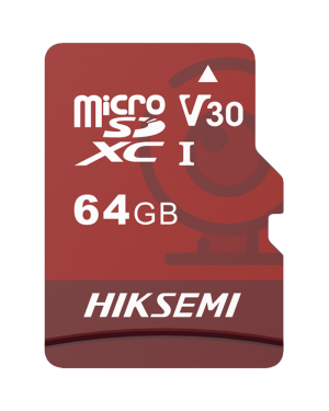 Memoria microSD / Clase 10 de 64GB / Especializada Para Videovigilancia (Uso 24/7) / Compatibles con cámaras HIKVISION y Otras Marcas / 95 MB/s Lectura / 40 MB/s Escritura