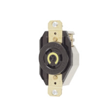 Recept?culo de Media Vuelta Industrial para Empotrar de 20 A 125 V CA 2 Polos 3 Hilos (NEMA L5-20R)