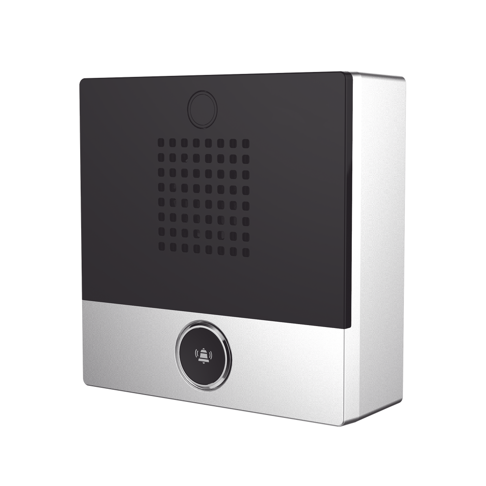 Mini Intercomunicador para hotelería y hospitales, con diseño elegante, PoE, 1 botón, 1 relevador integrado de salida y entrada. - Imagen 2