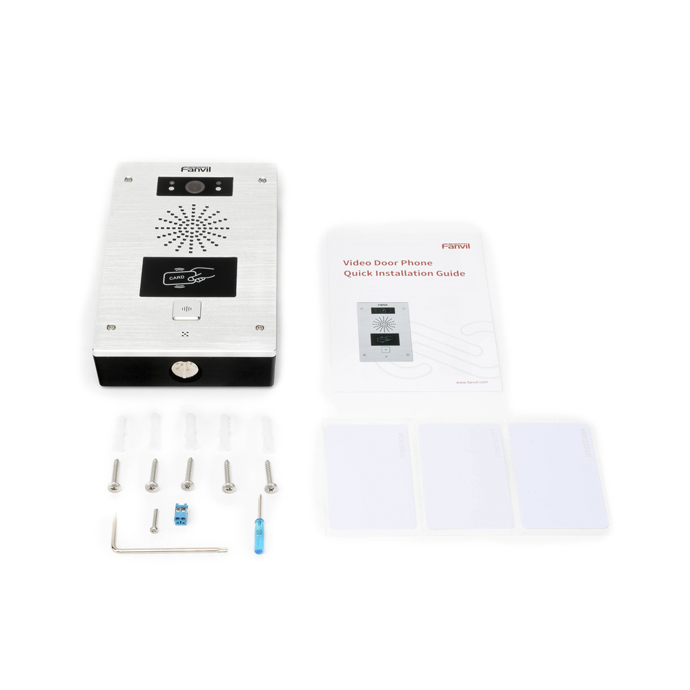 Video portero IP, 2 líneas SIP, 2 relevadores, lector de tarjeta RFID, Compatible con NVR Hikvision por Onvif, con botón para llamada, anti-vandálico, PoE, IP65 e IK10, PoE - Imagen 5