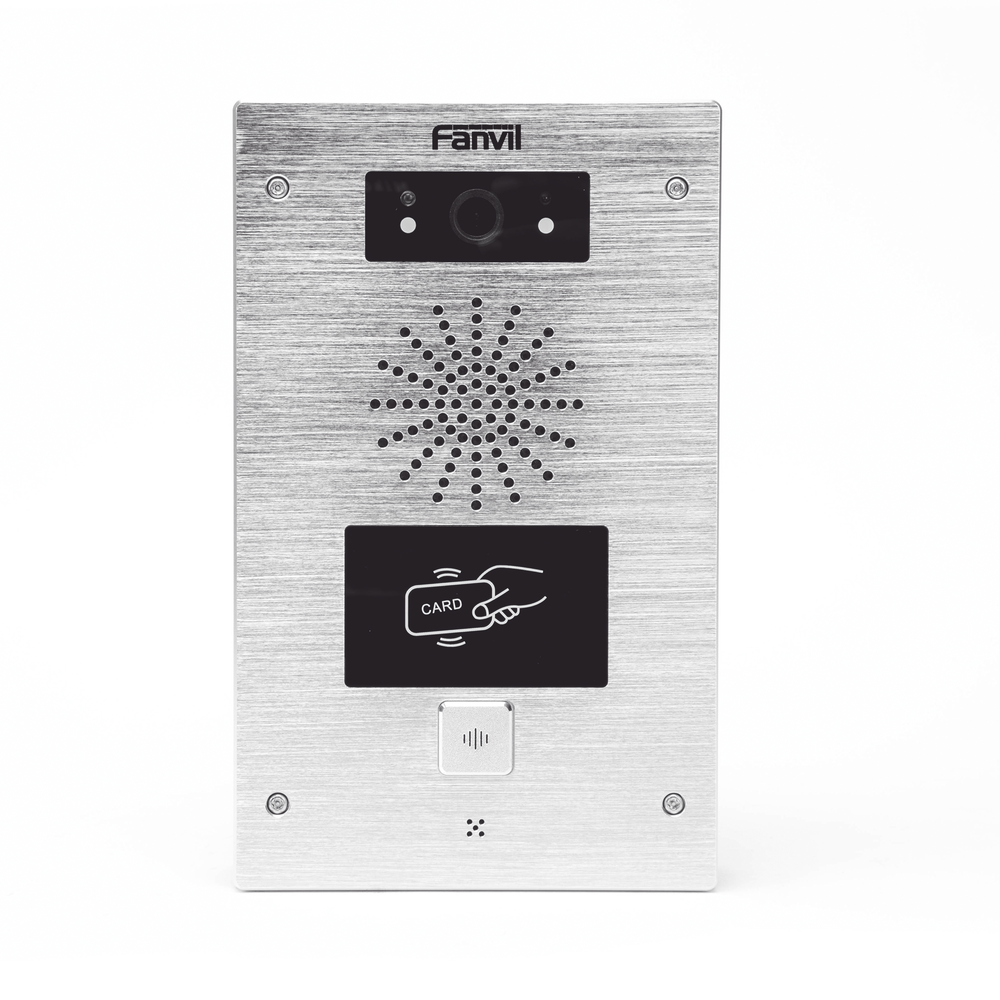 Video portero IP, 2 líneas SIP, 2 relevadores, lector de tarjeta RFID, Compatible con NVR Hikvision por Onvif, con botón para llamada, anti-vandálico, PoE, IP65 e IK10, PoE - Imagen 2