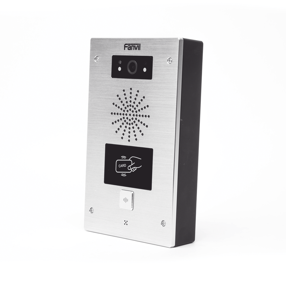 Video portero IP, 2 líneas SIP, 2 relevadores, lector de tarjeta RFID, Compatible con NVR Hikvision por Onvif, con botón para llamada, anti-vandálico, PoE, IP65 e IK10, PoE - Imagen 3