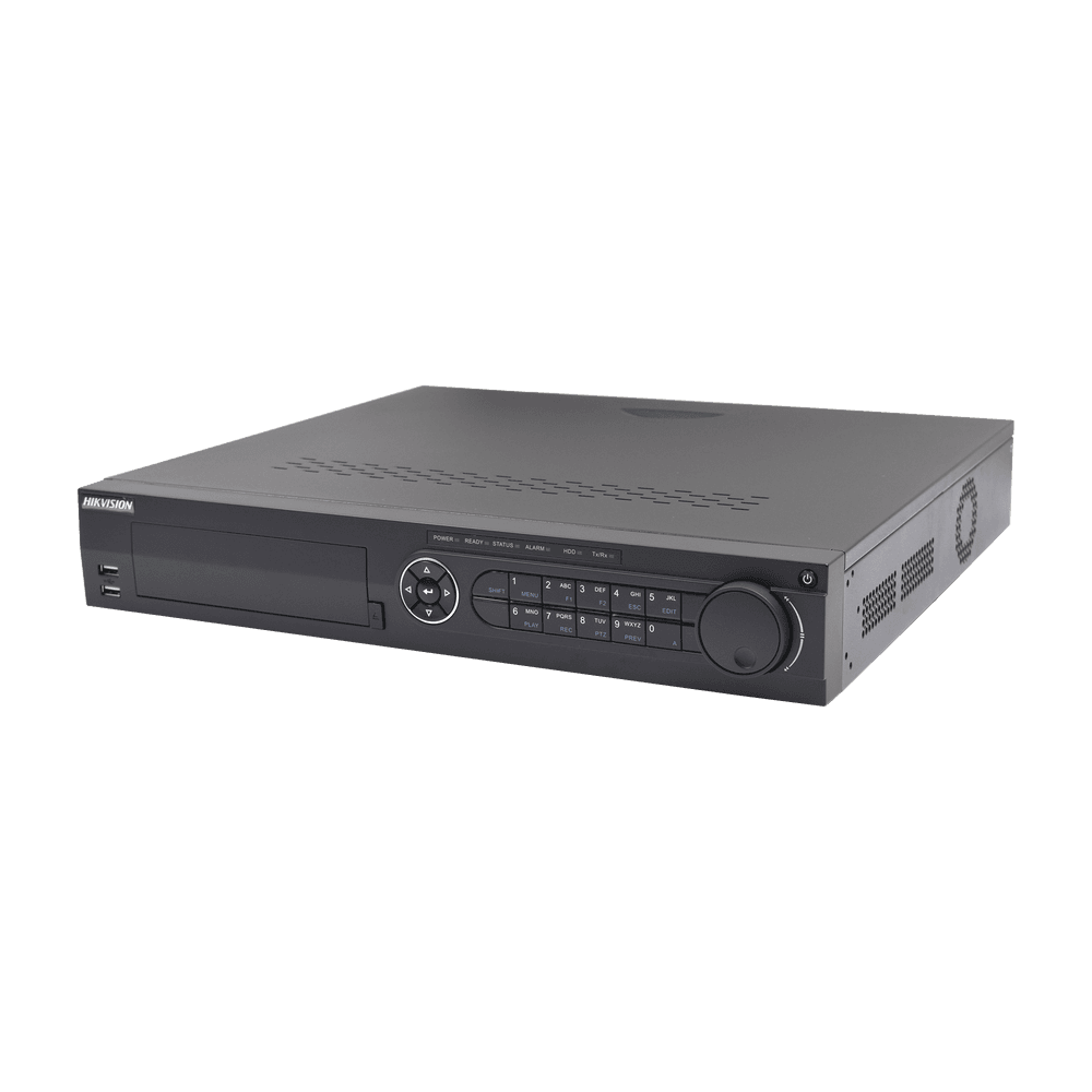 DVR 16 Canales TurboHD + 8 Canales IP / 3K/5MP / Audio por Coaxitron / Acusense / 4 Bahías de Disco Duro / Videoanalisis / 16 Entradas de Alarma