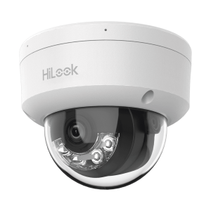 [Dual Light] HiLook Series / Domo IP de 4 Megapixel / Uso en interior / Lente 2.8 mm / 20 mts IR + 20 mts Luz Blanca / Micrófono Integrado / ACUSENSE Lite / PoE / dWDR / H.265+ / ONVIF