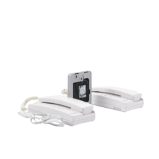 Kit de Audio Portero con 2 Auriculares y Frente de Calle