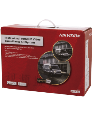 [Dual Light] Kit TurboHD 3K (5 Megapixel) / DVR 4 Canales / 4 Cámaras Bala para Exterior y Metal / Micrófono Integrado / Accesorios de Interconexión / Fuente de Poder