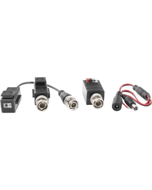 Kit de TRANSCEPTORES DE VIDEO DE LARGO ALCANCE / 320 Metros / Resolución 720P y 1080P / Cat 5e/6 / Compatible con cámaras HD-TVI/CVI/AHD/CVBS / Alimente solo el Receptor / Protección Interconstruida contra sobretensión.