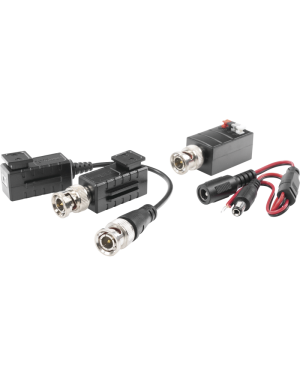 Kit de TRANSCEPTORES DE VIDEO DE LARGO ALCANCE / 320 Metros / Resolución 720P y 1080P / Cat 5e/6 / Compatible con cámaras HD-TVI/CVI/AHD/CVBS / Alimente solo el Receptor / Protección Interconstruida contra sobretensión.