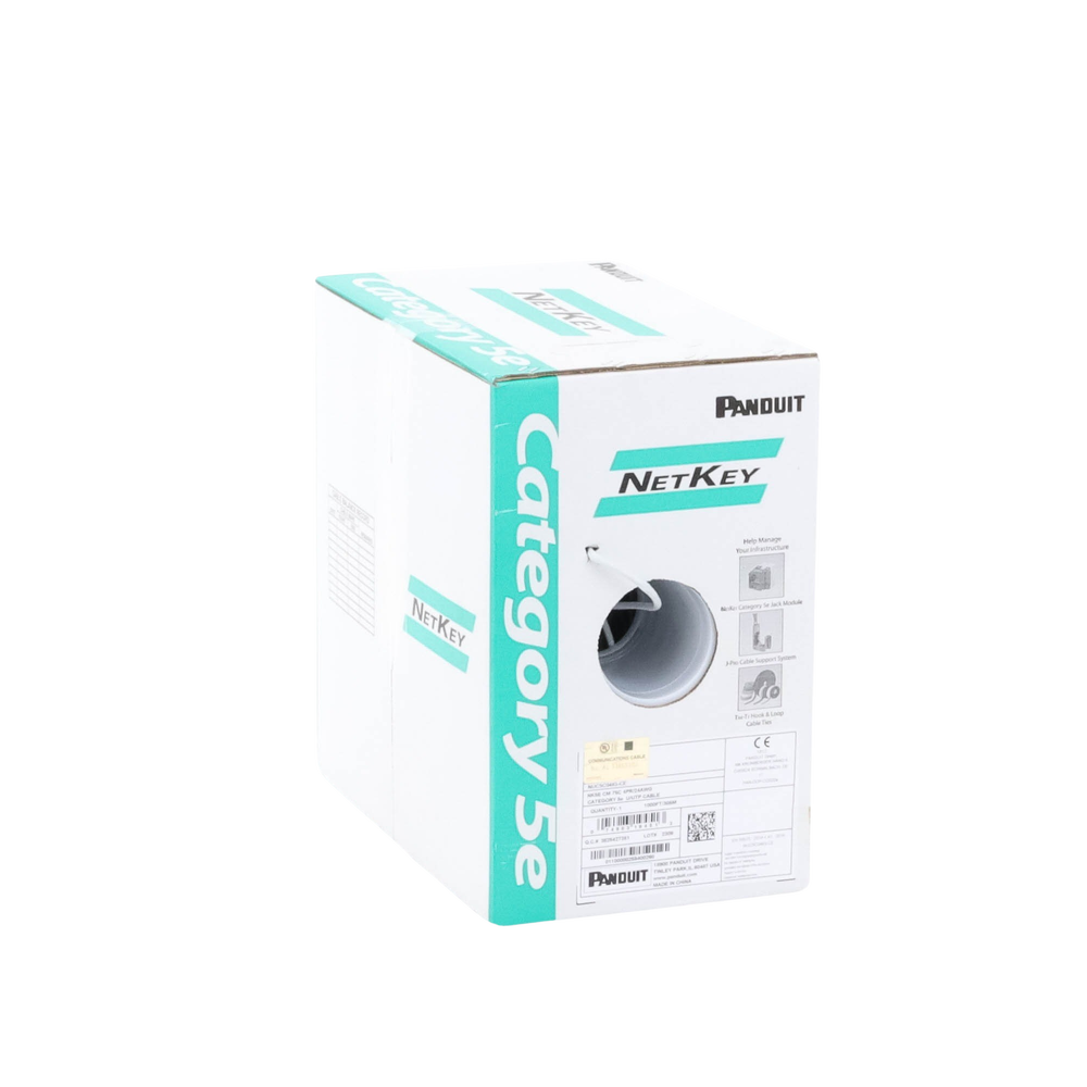 Bobina de Cable UTP 305 Metros (1000 Pies) de Cobre, NetKey, Gris Claro, Categor?a 5e (24 AWG), PVC (CM), de 4 Pares - Imagen 4