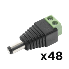 KIT DE 48 CONECTORES MACHO JR52 PARA ALIMENTACI?N A 12 Vcc