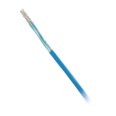 Bobina de Cable Blindado F/UTP de 4 Pares, Cat6, LSZH (Libre de Gases T?xicos), Color Azul, 305 Metros (1000 Pies)