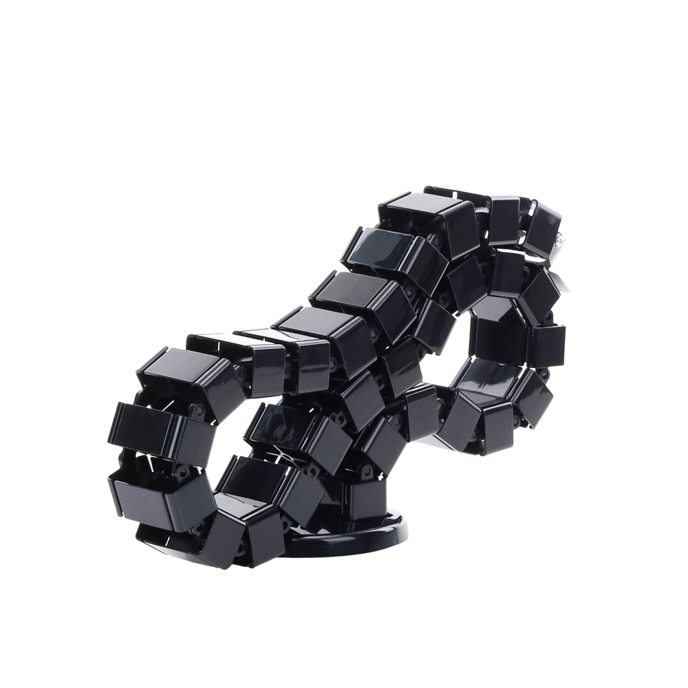 Portacable de Tipo Cadena para Escritorio / Organizador de Cables Vertical Articulado / 1200 mm (47.24 Pulgadas) de Longitud / Evita que los Cables se Enreden o Tensen al Momento de Elevar la Altura - Imagen 8