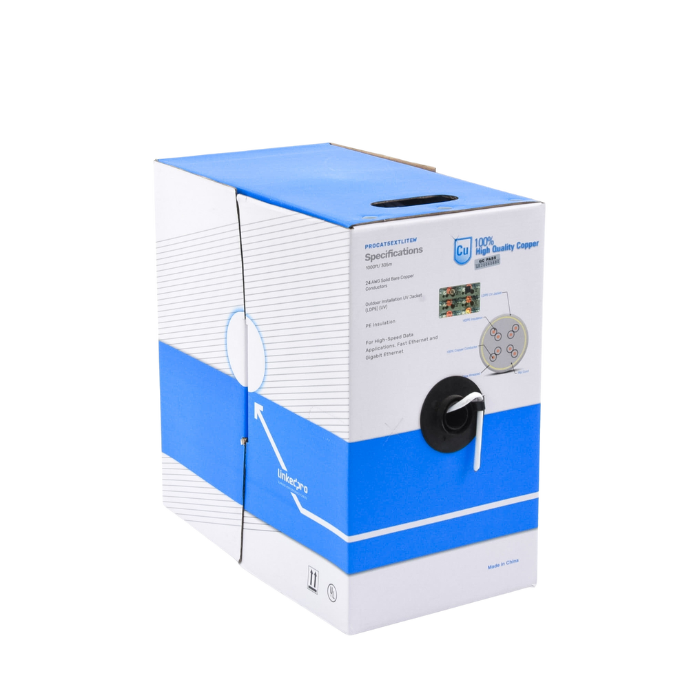 Bobina de Cable UTP Cat5e para Exterior en Color Blanco / 305 Metros (1000 Pies) / Certificada UL / Sin Blindaje - Imagen 2