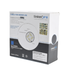 Cable Cat5e de Alto Rendimiento, con Certificaciones ETL, UL, Color Gris, de 100 Metros (328 Pies) para Aplicaciones en CCTV, Redes de Datos. Uso Interior.