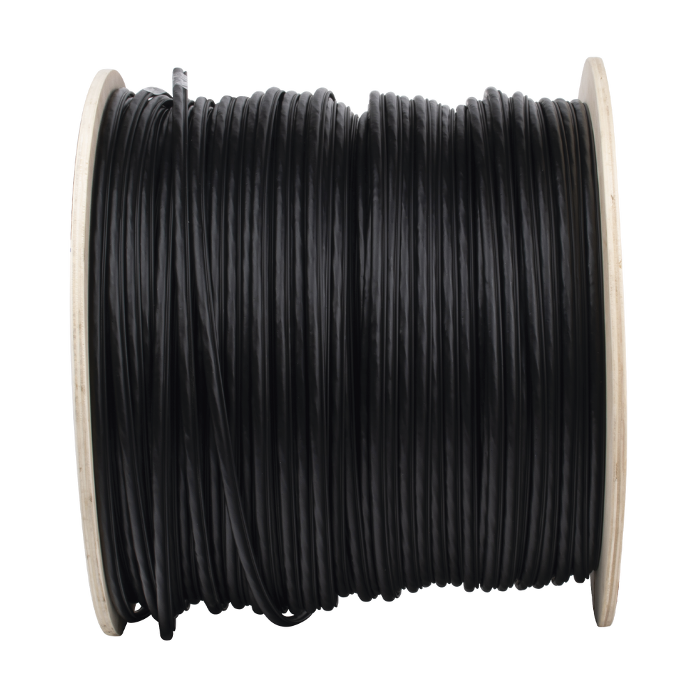 Bobina de Cable FTP con Mensajero de Acero de 305 Metros (1000 Pies) Cat6+ Calibre 23, Color Negro, para Aplicaciones en Video Vigilancia y Redes de Datos / Uso en Intemperie y Aplicaciones A?reas - Imagen 2