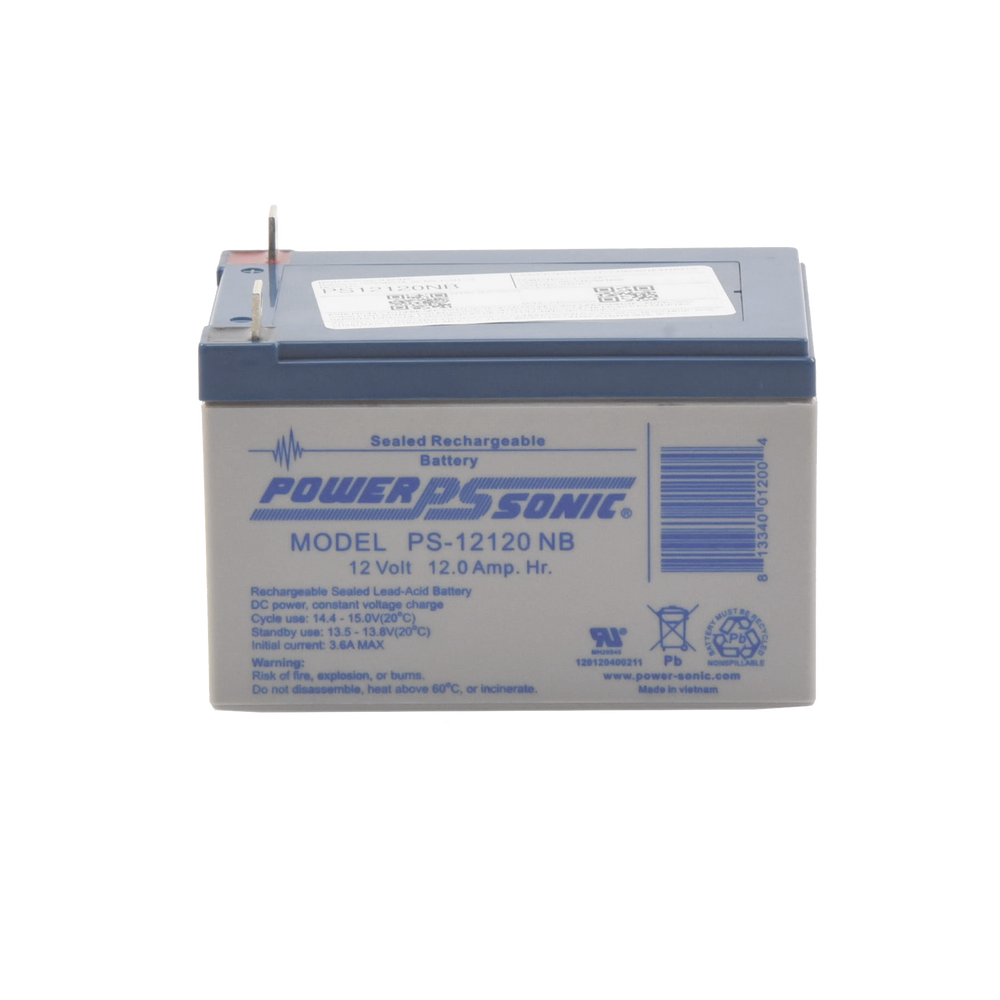 Batería 12V Recargable, 12AH, Para Respaldo, Tecnologías AGM/VRLA, 5 Años Vida Útil, Terminales tipo NB, Reconocida UL , Sin Mantenimiento, Sin Derrames