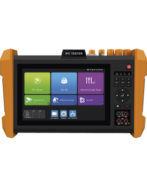 Tester Profesional Multifunción | Pantalla Táctil 7″ | Láser Integrado | Cámara Integrada | Prueba IP/HD Coaxial | 4K/8K | H.265/H.265 | ONVIF | WiFi | Analizador de Cable | Medidor de Potencia Óptica y Red | TDR |