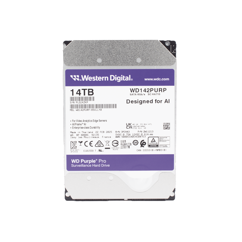 Disco duro WD de 14TB / 7200RPM / Optimizado para soluciones de video inteligente - Imagen 3