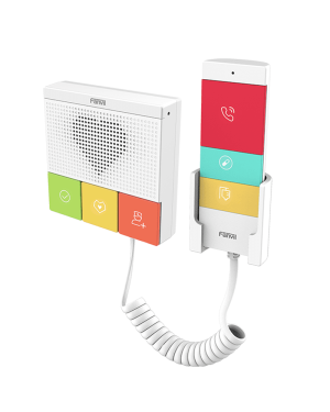Intercomunicador SIP Wi-Fi para Hospital/Asilos, 6 botones, antibacterial, 1 Relevador integrado