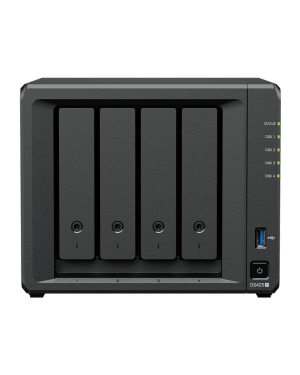 NAS DiskStation DS425+ | 4 Bahías | Intel Celeron J4125 2.7 GHz | 2 GB DDR4 / 2.5GbE + 1GbE | 2 Puertos USB 3.2 Gen 1 | 2 Ranuras M.2 NVMe | Hasta 80 TB | Synology DSM.