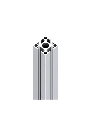 Accesorio _ Riel de Aluminio Longitud 1670 mm | Ancho 40 mm | Altura 40 mm | Diseño Modular | Tapas de Riel Incluidas