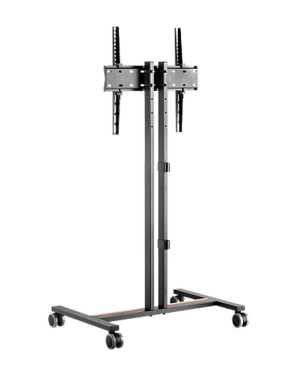 Soporte Móvil para Pantalla | Compatibilidad VESA 200×200 hasta  600×400 / Ruedas con Frenos / Ajuste de Altura y Ángulo / Soporte para TV de hasta 55 Pulgadas / Capacidad de Peso 35 kg