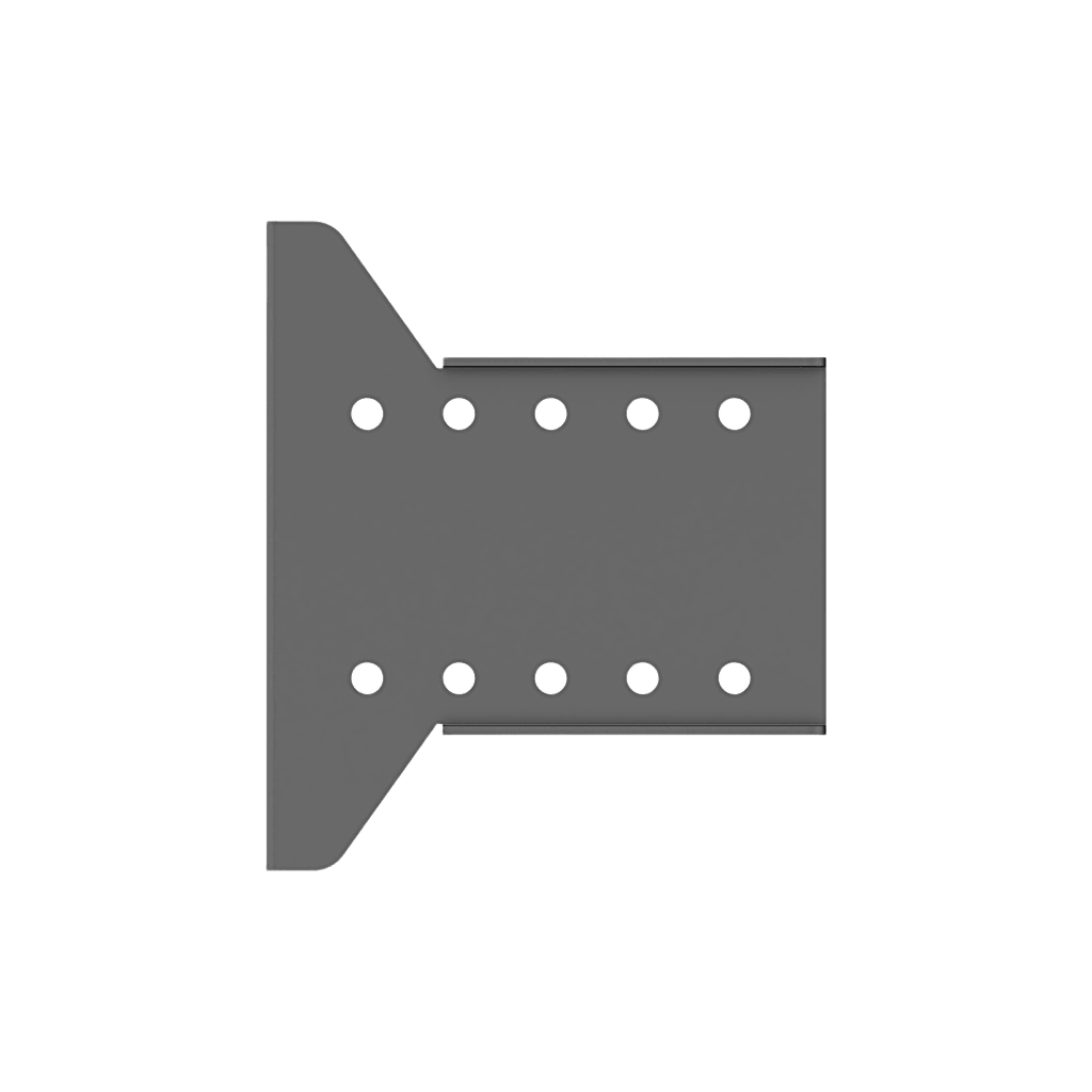 Placa_ Accesorio para Montaje de pantalla desde la Pared | Fabircada en Acero. - Imagen 2