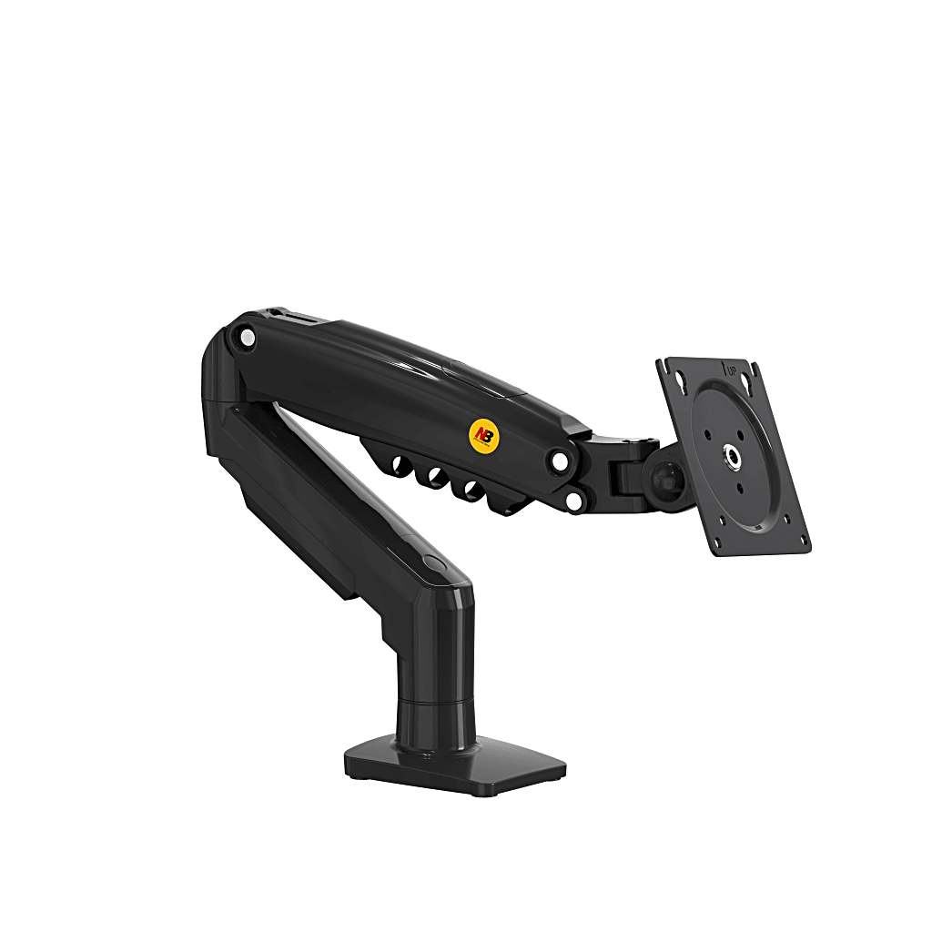 Brazo Ajustable para Monitor Ergonómico / Compatible con Monitores de 17" - 30" / Capacidad de Peso hasta 9 kg / Rotación 360° / Inclinación +85° a -30° / Giro 180° / Ajuste de Resorte de Gas / Color Gris - Imagen 2