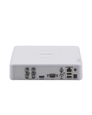 Audio Bidirieccional DVR 4 Canales TurboHD + 1 Canal IP / 2 Megapixel (1080p) Lite / Acusense Lite (Evita Falsas Alarmas) / 1 Bahía de Disco Duro / H.265+ / Salida de Vídeo Full HD