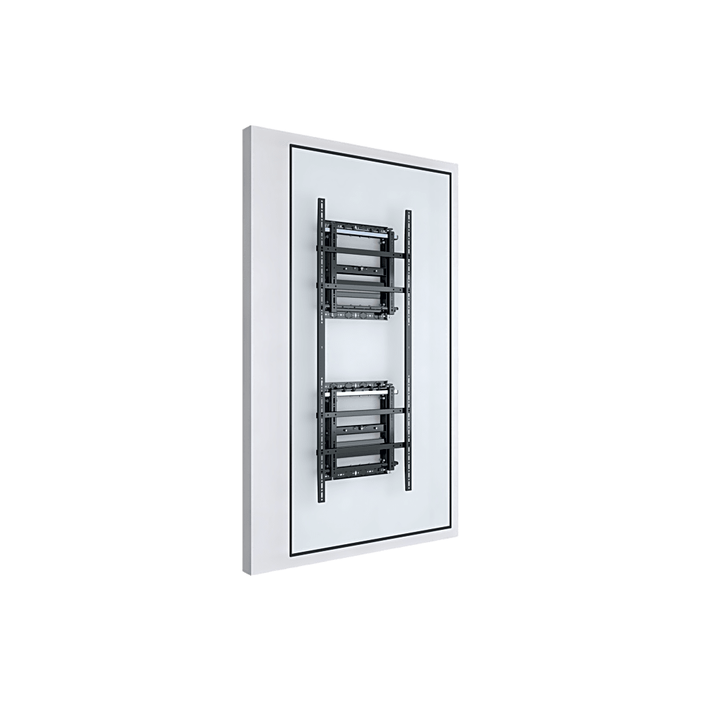 Soporte Estructural Modular para Pantallas | Altura Ajustable de 200 mm a 1600 mm | Ancho 600 mm | Profundidad 134 mm a 300 mm | Diseño Metálico| Compatible con Diferentes Tamaños de Pantallas |Soporta Formato Horizontal y Vertical. - Imagen 4