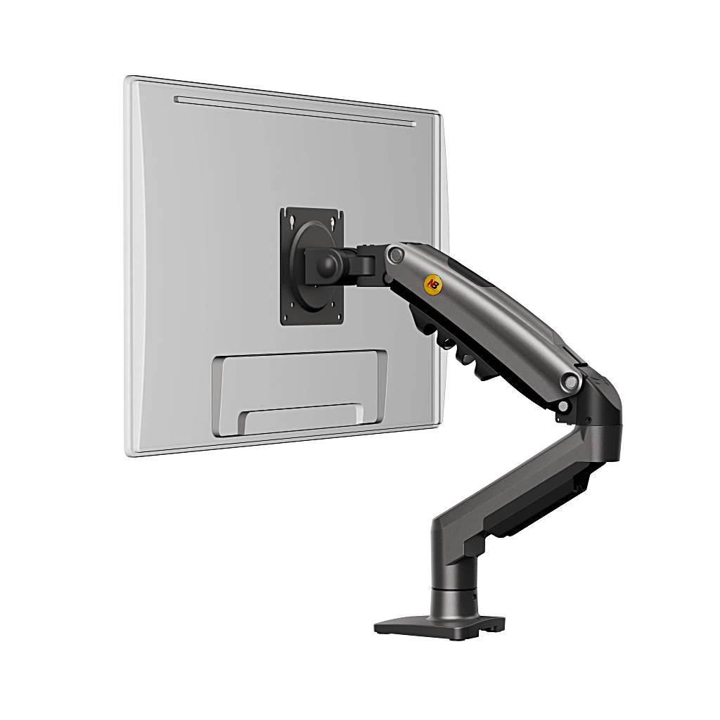 Brazo Ajustable para Monitor Ergonómico / Compatible con Monitores de 17" - 30" / Capacidad de Peso hasta 9 kg / Rotación 360° / Inclinación +85° a -30° / Giro 180° / Ajuste de Resorte de Gas / Color Gris - Imagen 3