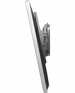 Montaje de pared Universal con inclinacion para Pantallas de 40″ a 75″ / Inclinación +15° a -5° / Capacidad Carga 79 kg / Sistema Hook-and-Hang Instalación Individual