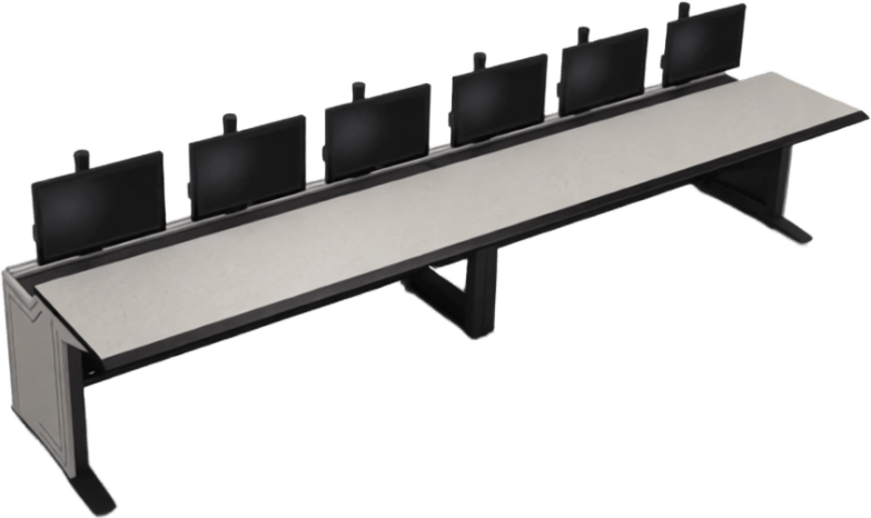 Consola Modular para Centros de Control | Superficie Endurance Plus 32 mm | Sistema Versa-Trak | Gestión Integrada de Cables | Estructura Acero y MDF | Expandible y Reconfigurable | Estructura Base de 48"/ 60"/ 72" - Imagen 3