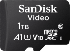 Memoria microSD SanDisk 1TB (1024GB) / Alta Resistencia / Videovigilancia / Clase 10