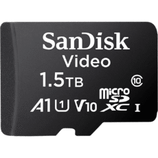 Memoria microSD SanDisk 1.5TB (1500 GB) / Alta Resistencia / Videovigilancia / Clase 10