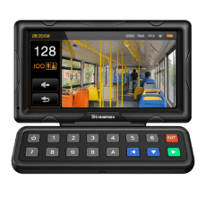 Panel de control dáctilar multifuncional con monitor de 7" para MDVR móvil Streamax