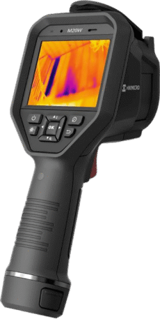 M20W - Cámara Termográfica Portátil Profesional / Rango de temperatura de -20 °C a 550 °C / Alta precisión ±2?/±2% / Resolución IR 256 x 192 y Cámara Visual 8MP / Pantalla táctil LCD