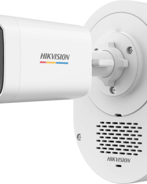 [Dual Light + ColorVu] Bala IP 4 Megapixel / Lente 4 mm / 50 mts IR + 50 mts Luz Blanca / Micrófono Integrado / ACUSENSE Lite / Exterior IP67 / WDR 120 dB / PoE / Micro SD