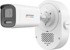 [Dual Light + ColorVu] Bala IP 4 Megapixel / Lente 4 mm / 50 mts IR + 50 mts Luz Blanca / Micrófono Integrado / ACUSENSE Lite / Exterior IP67 / WDR 120 dB / PoE / Micro SD