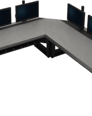 Consola Modular para Centros de Control | Superficie Endurance Plus 32 mm | Sistema Versa-Trak | Gestión Integrada de Cables | Estructura Acero y MDF | Expandible y Reconfigurable | Estructura Base de 48″/ 60″/ 72″