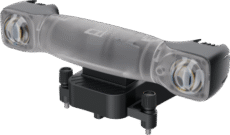 Luz de búsqueda, 30W LED Blanco, 100m Alcance, Algoritmo AI, Luz Roja/Azul/Amarilla, Láser Verde, Compatible Mavic3Enterprise/Matrice4, Peso 130g