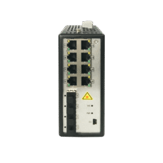 Switch Gigabit PoE+ / Industrial / Administrable / 8 Puertos Gigabit PoE+ (30 W) / 4 Puertos SFP / 250 W Total / 48 a 57 VCD / Ideal para Proyectos