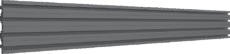 RIEL DE MONTAJE PARA SOPORTE DE VIDEOWALL LED DE 125CM  FABRICADO EN ALUMINIO