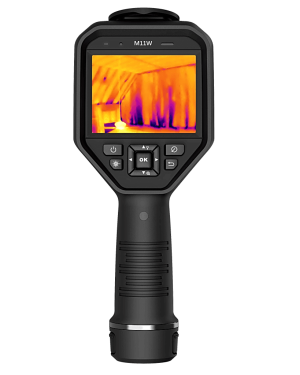 M11W – Cámara Termográfica Portátil con Campo de Visión Amplio / Resolución Térmica 192 x 144 (SuperIR 384 x 288) / Cámara Visual 8MP / FOV 37.2°×27.8° / Rango de -20°C a 550°C / Panta