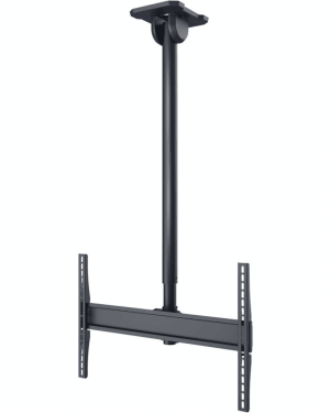 Soporte de Techo Universal Paramount PCM150 para Pantallas de 43″ a 90″+ / Capacidad de Carga 150 lb (68 kg) / Ajuste Vertical 39.59″ a 63.21″ / Rotación 360° / Inclinación +20°/-5° / Montaje en Techos Planos