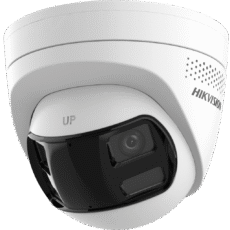 [PROTECCIÓN ACTIVA] Turret IP 6Megapixel / 2 Lentes de 2.8 mm (Imagen Panorámica 180°) / 30 mts IR / Exterior IP67 / Luz Intermitente y Alerta de Audio / Audio Bidireccional / ACUSENSE / WDR 120 dB / Micro SD