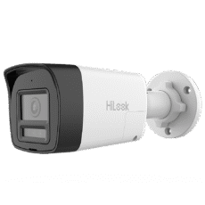 [Audio Bidireccional + Dual Light + ColorVu] Bala TURBOHD 3K (5 Megapixel) / Lente 2.8mm / 30 mts IR EXIR + 20 mts Luz Blanca / Micrófono y Bocina Integrado / Exterior IP67 / Metal / dWDR