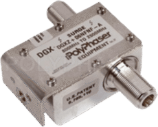 Protector Coaxial para Amplificador de Punta de Torre (DC PASS 800 - 2500 MHz)